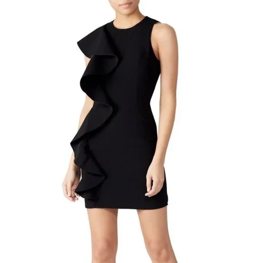 Cinq a Sept Black Sleeveless Sheath Dress